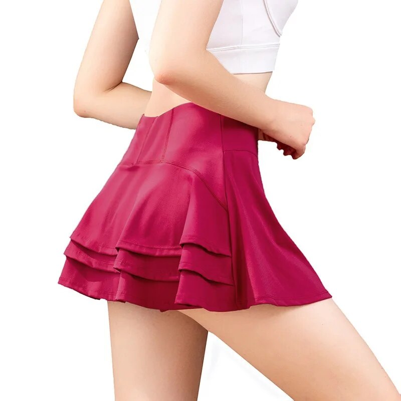 Cloud Hide Women Golf Tennis Skirts Sports Pocket Pleated Skirt Fitness Girl Dancing Shorts Quick Dry Gym Workout Running Skorts-7