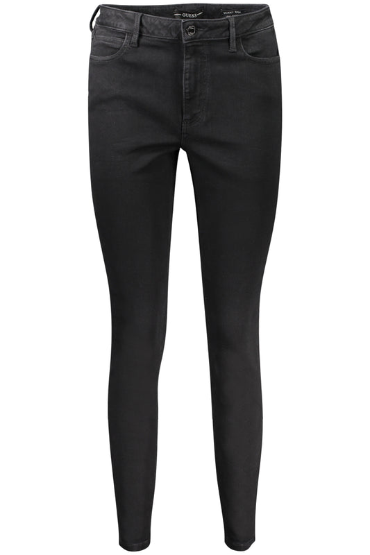 GUESS JEANS WOMEN'S BLACK DENIM JEANS-0